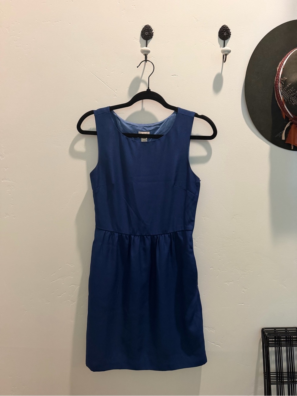 J. Crew Sleeveless Royal Blue Mini Dress